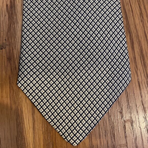 Brooks Brothers Tie Mens Yellow Blue Novelty Necktie 100% Silk - Picture 1 of 7